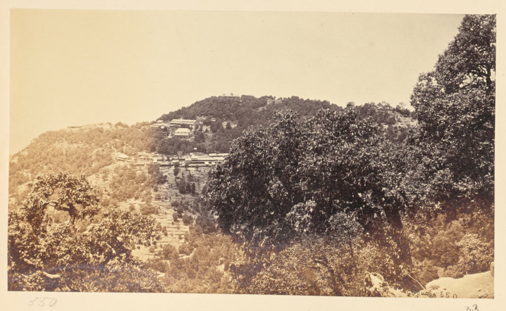 Samuel Bourne:Dalhousie; Looking towards Hotel, Poster Print Wall Art