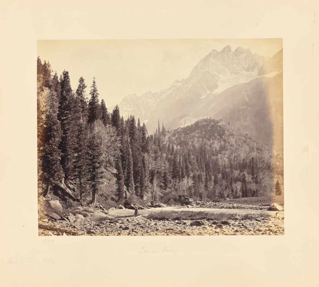 Samuel Bourne:A View in the Scinde Valley, Poster Print Wall Art