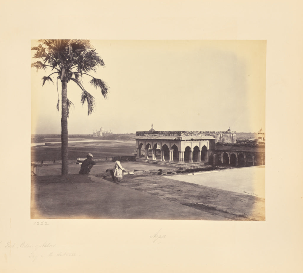 Samuel Bourne:Agra; The Fort and Palace of Akbar with the Ta, Poster Print Wall Art