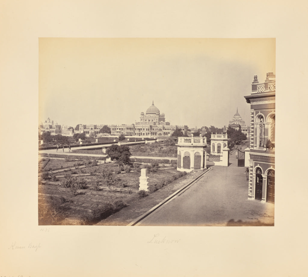 Samuel Bourne:Lucknow; The Kaiser Bagh, Poster Print Wall Art