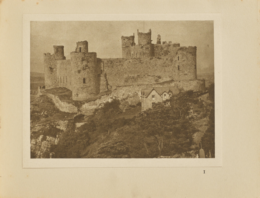 Alvin Langdon Coburn:Harlech Castle From The Rock, Poster Print Wall Art