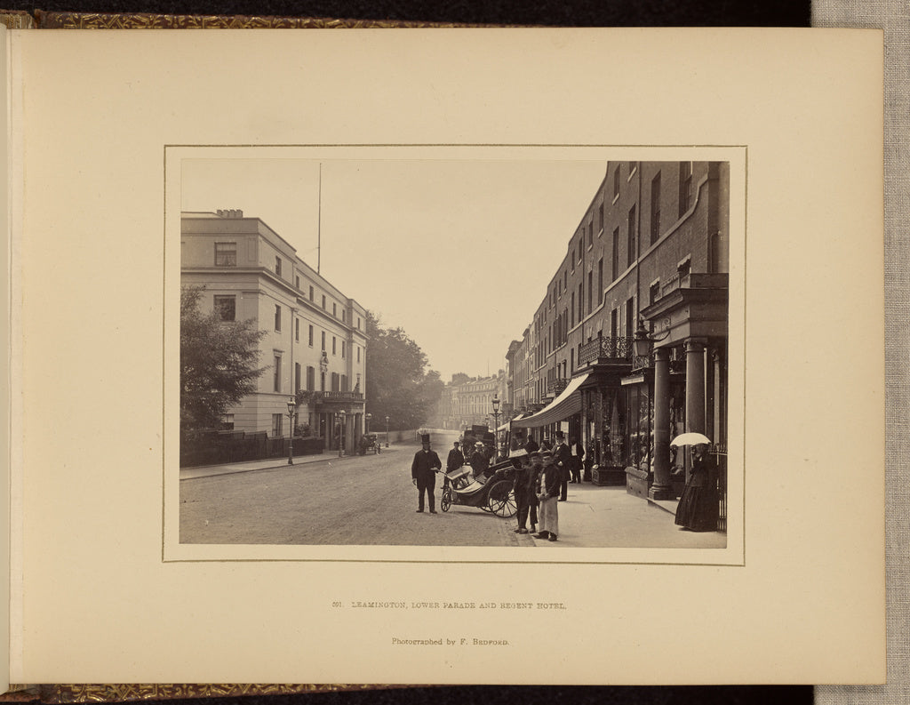 Francis Bedford:Leamington, Lower Parade and Regent Hotel, Poster Print Wall Art