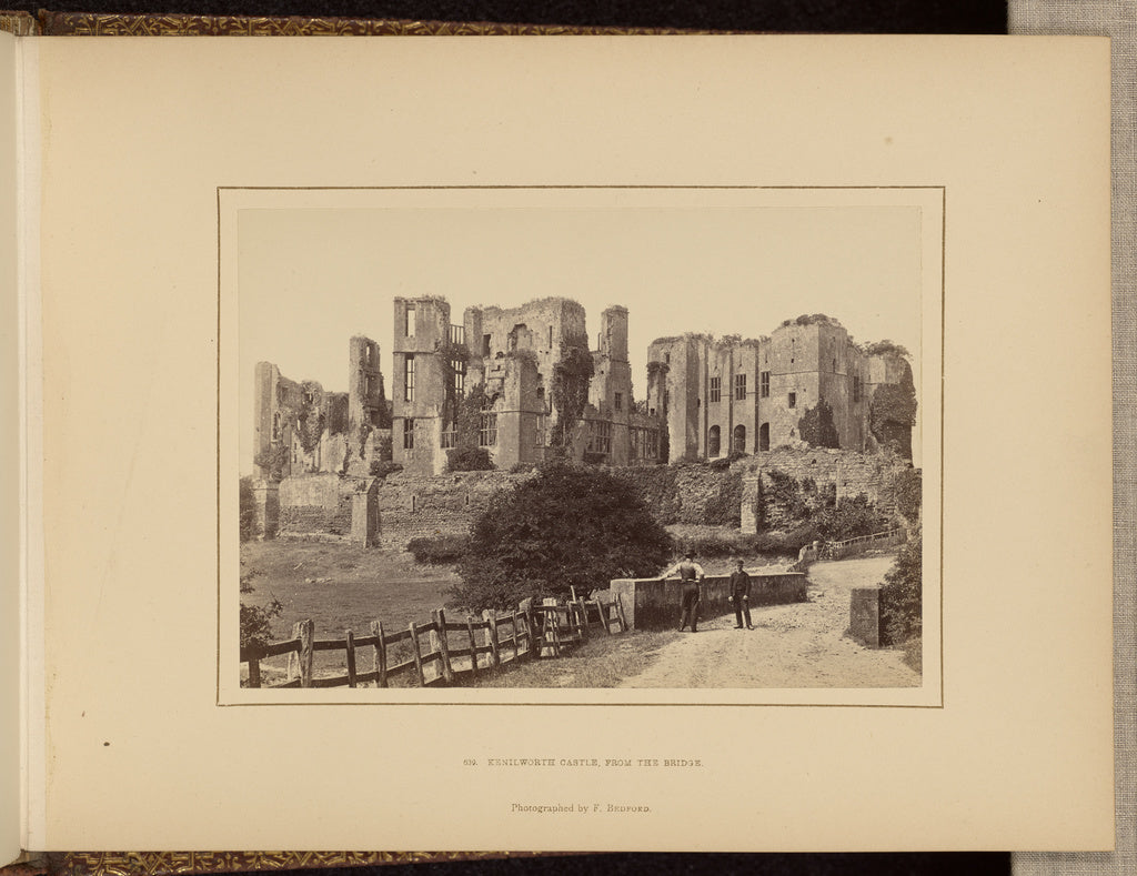 Francis Bedford:Kenilworth Castle, from the bridge, Poster Print Wall Art