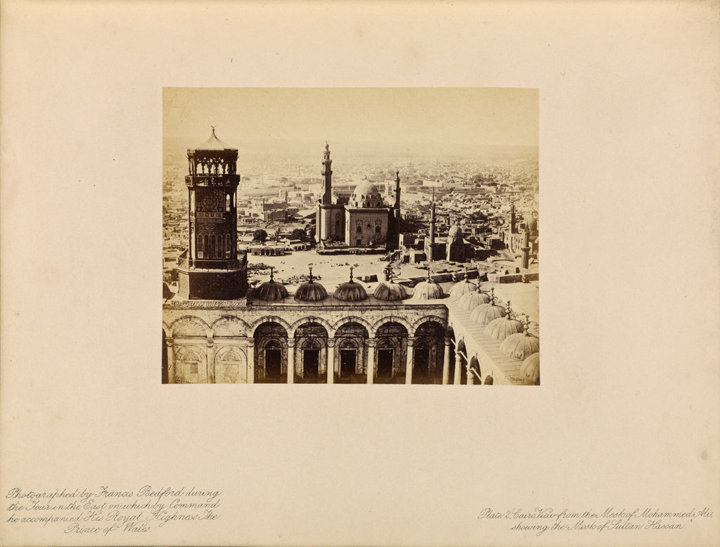 Francis Bedford:Cairo - View from the Mosk of Mohammed Ali, , Poster Print Wall Art