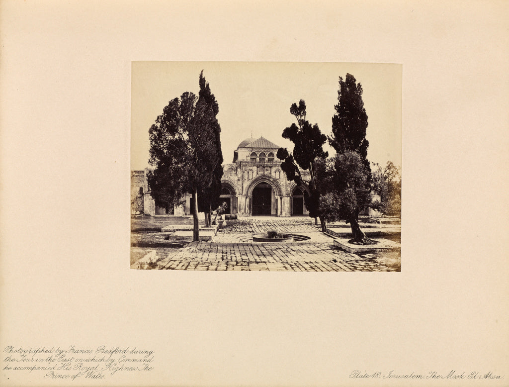 Francis Bedford:Jerusalem - The Mosk El-Aksa, Poster Print Wall Art