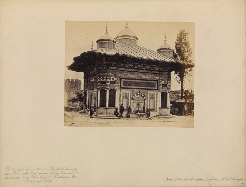 Francis Bedford:Constantinople - Fountain of the Seraglio, Poster Print Wall Art
