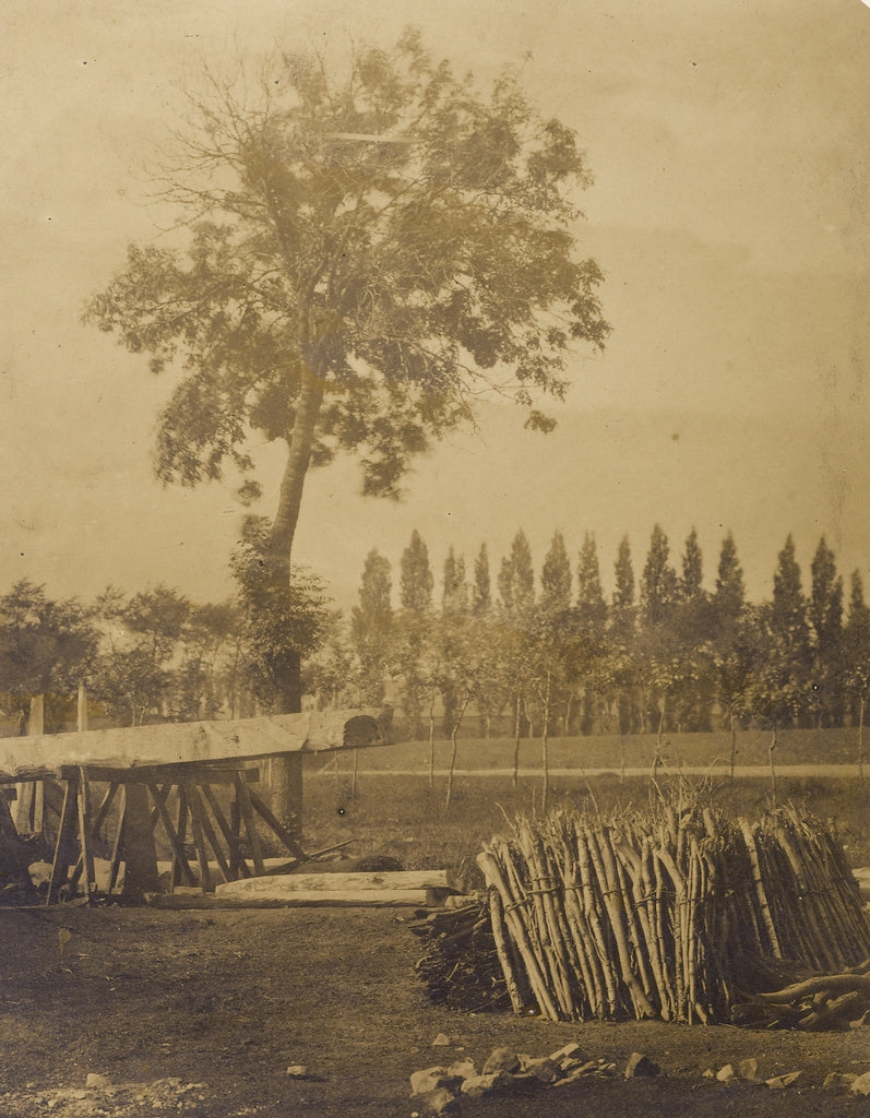 Henri-Victor RegnaultAttributed to:[Landscape with Bales of , Poster Print Wall Art