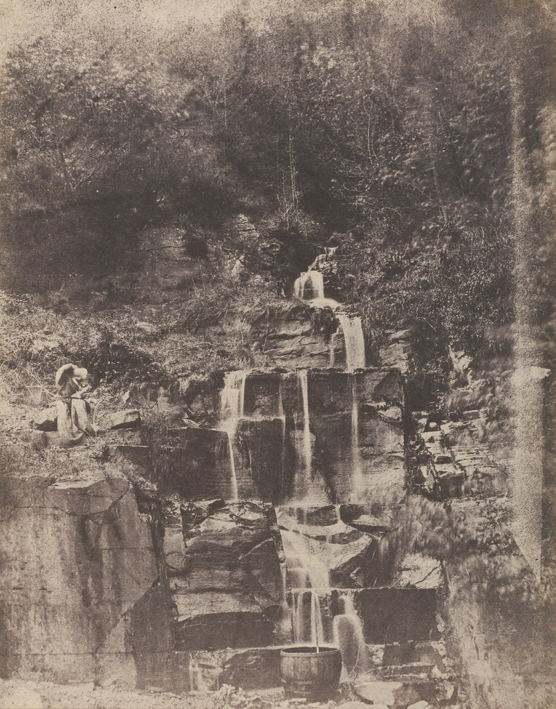 John StewartAttributed to:[Forest Landscape with Waterfall a, Poster Print Wall Art