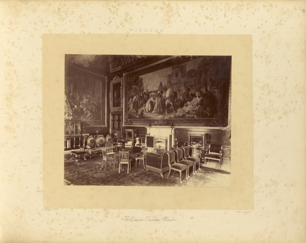 André Adolphe-Eugène Disdéri:The Queen's Presence Chamber, Poster Print Wall Art