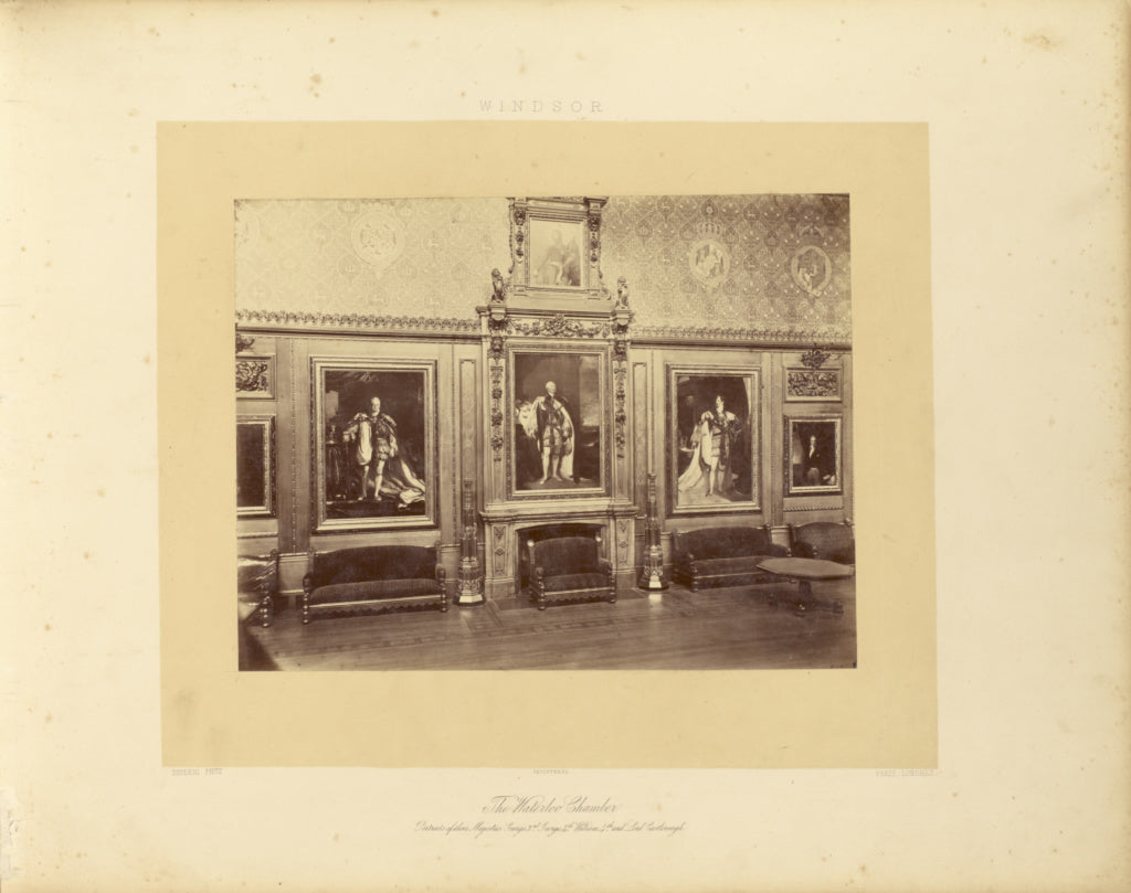 André Adolphe-Eugène Disdéri:The Waterloo Chamber. Portraits, Poster Print Wall Art