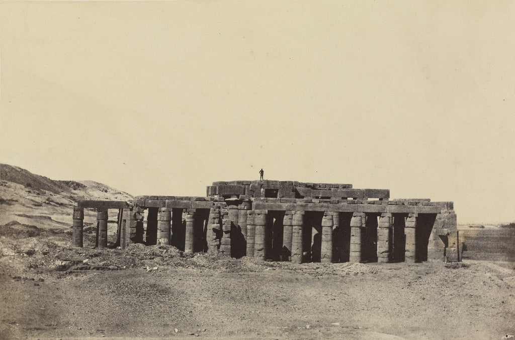 Maxime Du Camp:Thèbes. Gournah. Tombeau d'Osymandias., Poster Print Wall Art
