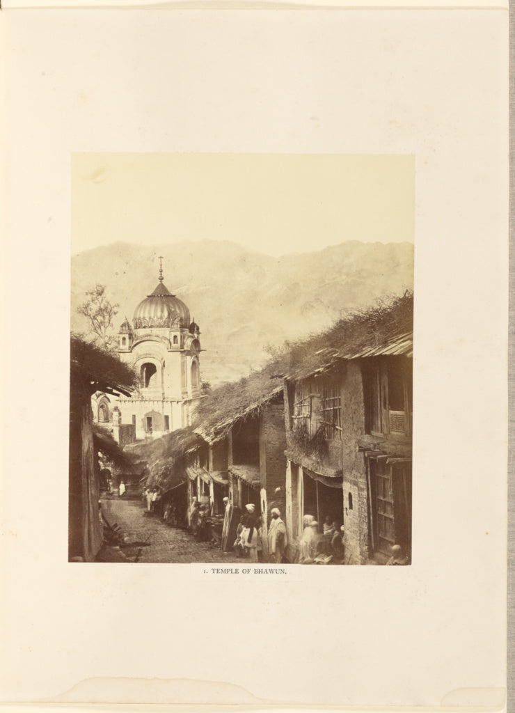 Philip Henry Egerton:Temple of Bhawun, Poster Print Wall Art