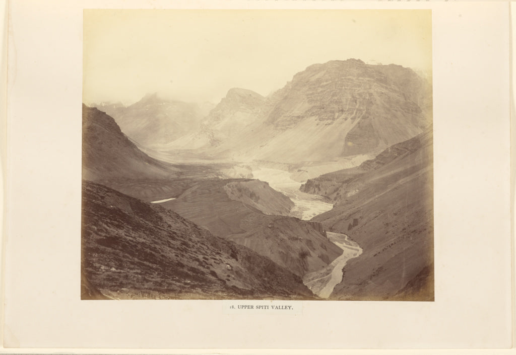 Philip Henry Egerton:Upper Spiti Valley, Poster Print Wall Art