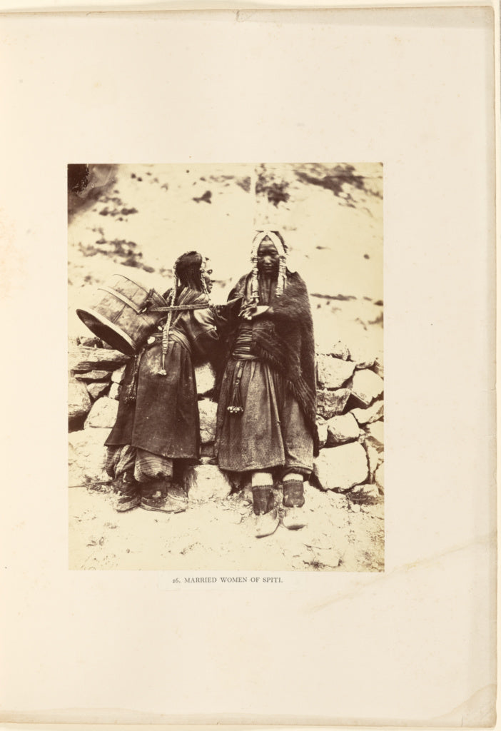 Philip Henry Egerton:Married Women of Spiti, Poster Print Wall Art