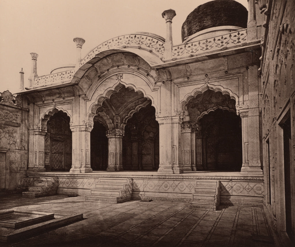 Samuel Bourne:The Motee Musjid in the Palace, Poster Print Wall Art