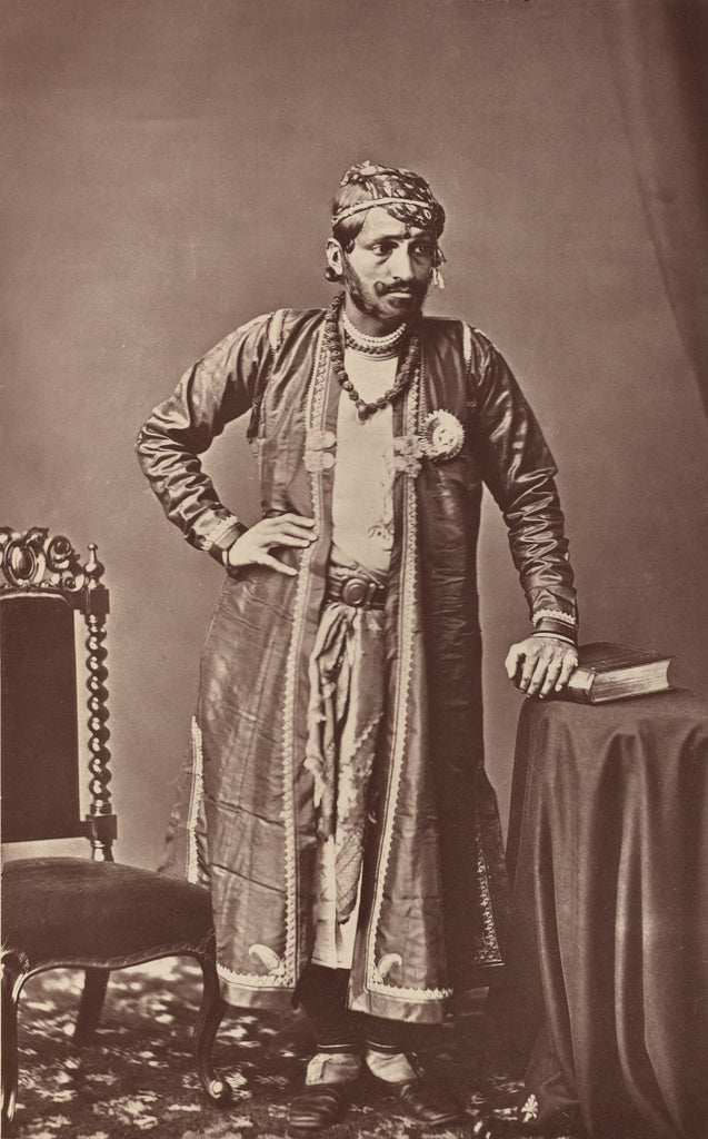 Bourne & Shepherd:H.H. The Maharaja of Jaipur, G.C.S.I., Poster Print Wall Art