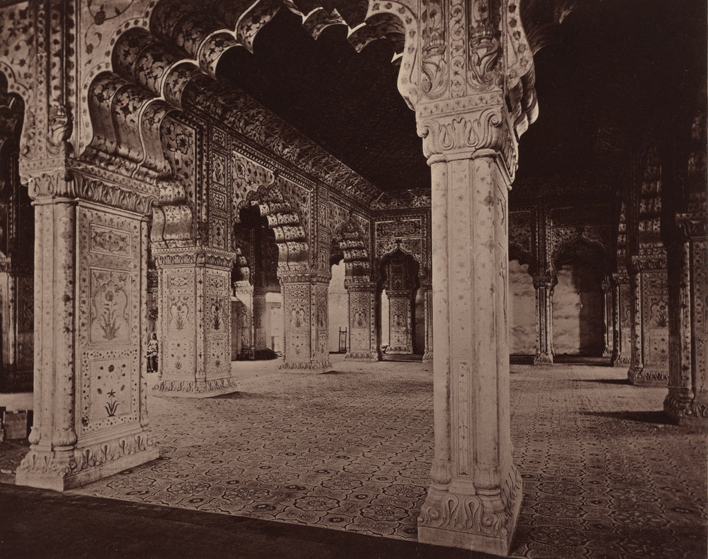 Bourne & Shepherd:The Dewan-i-khas, or Hall of Audience, Poster Print Wall Art