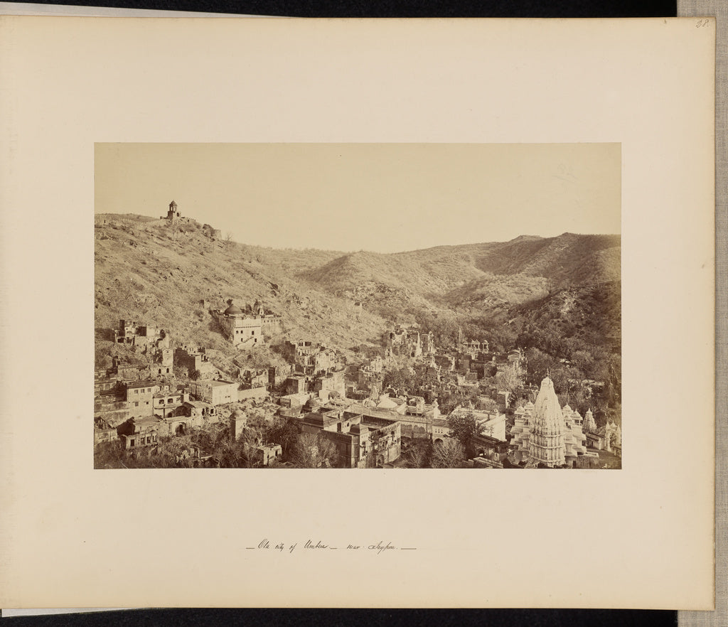 Samuel Bourne:Amber; View of the Old City, from the Palace, , Poster Print Wall Art