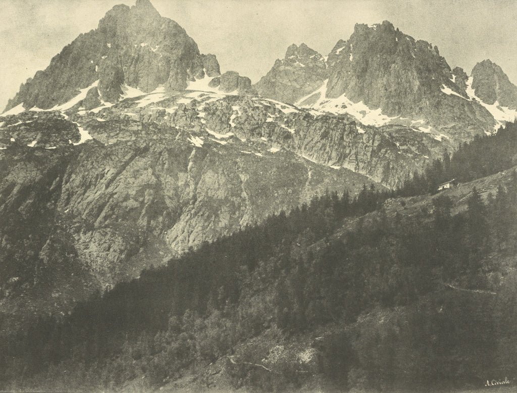 Aimé Civiale:Les Aiguilles Rouges, Poster Print Wall Art