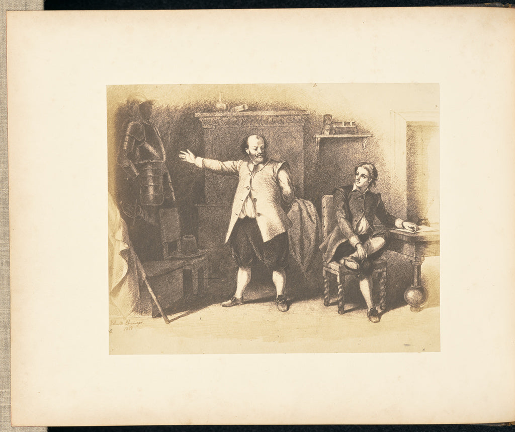 Mathew B. Brady:Miles Standish and John Alden, Poster Print Wall Art