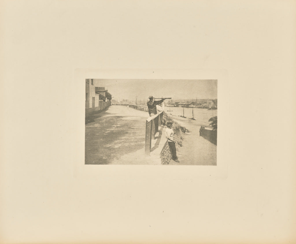 Peter Henry Emerson:On the Look-Out, Poster Print Wall Art