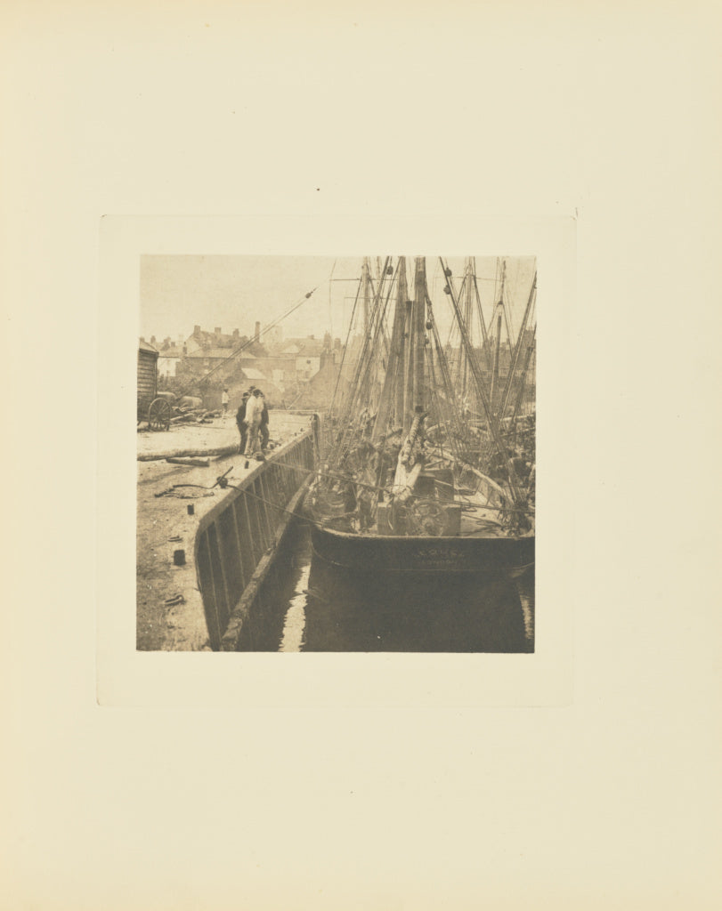 Peter Henry Emerson:In Dock, Poster Print Wall Art