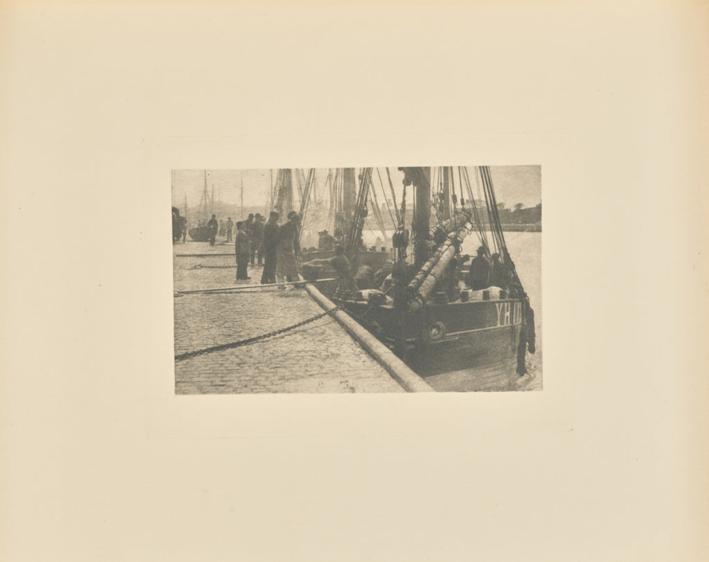 Peter Henry Emerson:The First of the Herring, Poster Print Wall Art