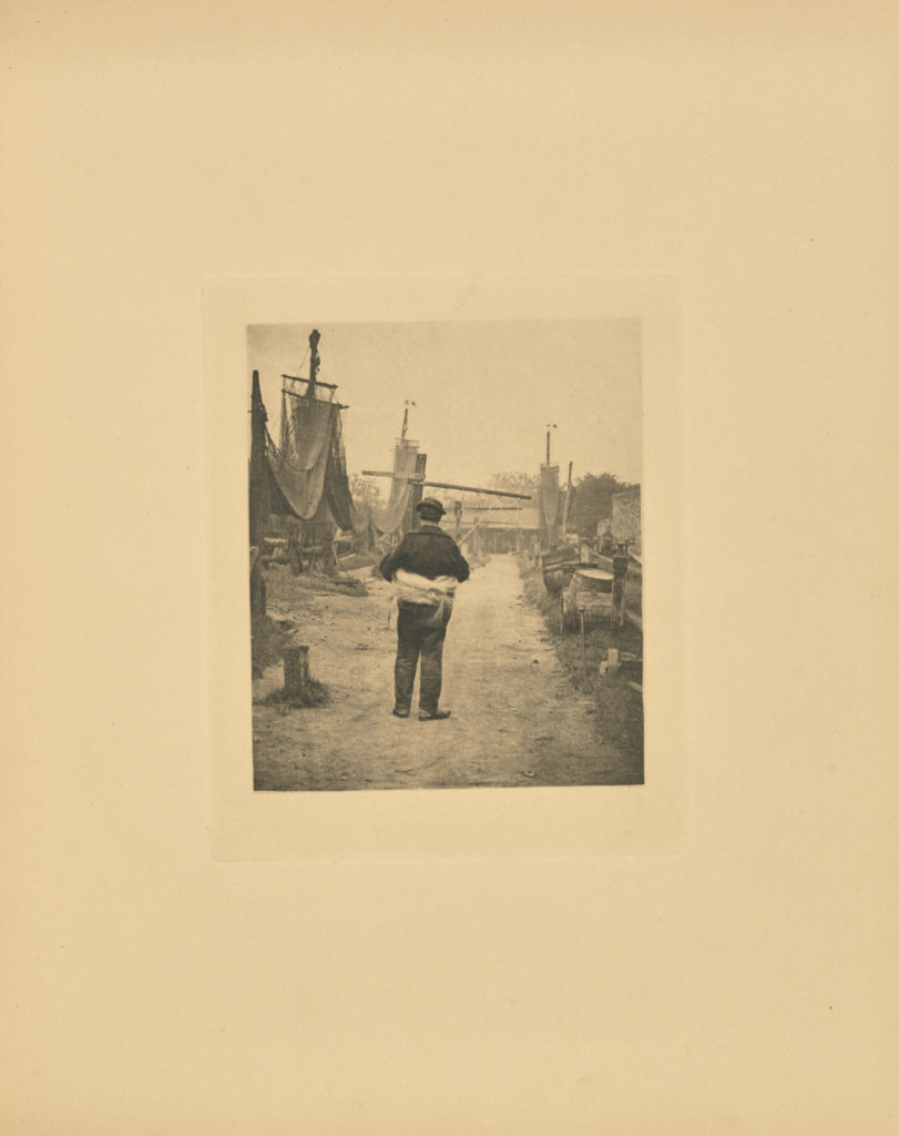 Peter Henry Emerson:A Rope Walk, Poster Print Wall Art