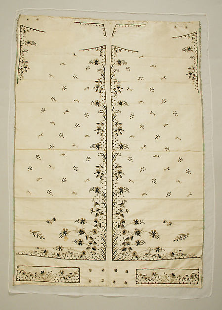 Waistcoat panel 18th cent,16x12"(A3)Poster
