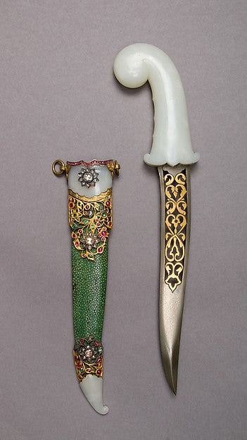 Dagger with Sheath 19th cent, Poster Print Wall Art