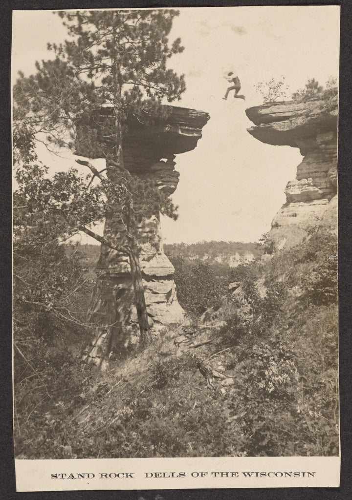 Henry Hamilton Bennett:Stand Rock Dells of the Wisconsin, Poster Print Wall Art