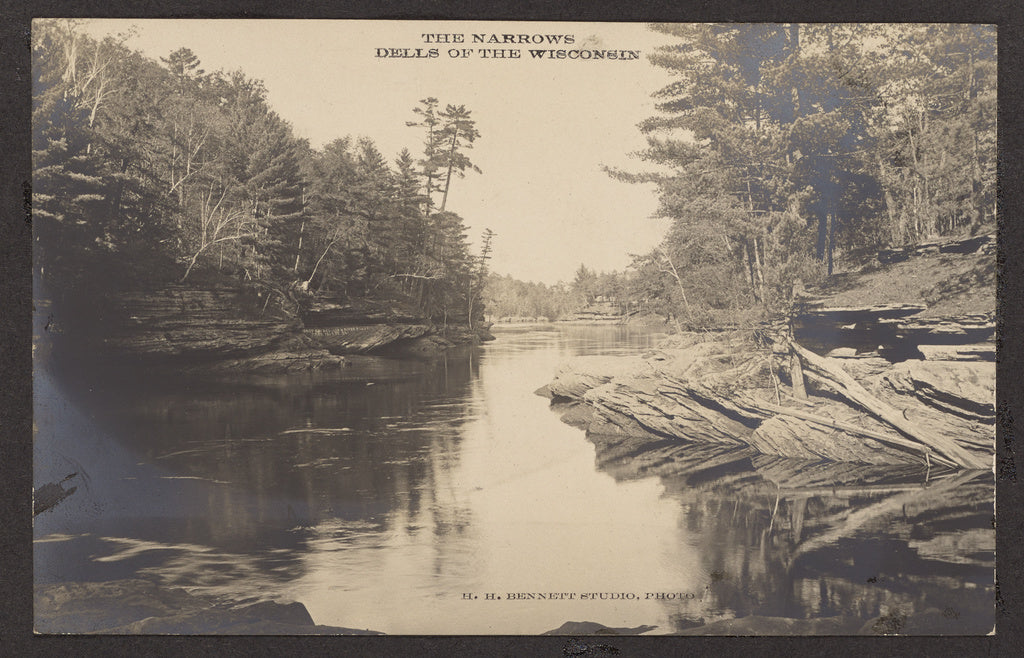 Henry Hamilton Bennett:The Narrows Dells of the Wisconsin, Poster Print Wall Art