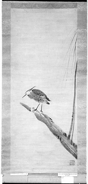 Heron and Willow 1480-Attributed to Sessh? T?y?, Poster Print