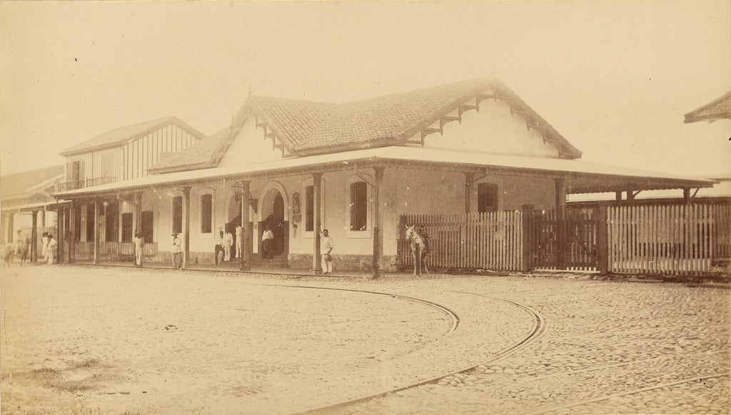 Unknown:Vera-Cruz, Station du Chemin de fer, Poster Print Wall Art