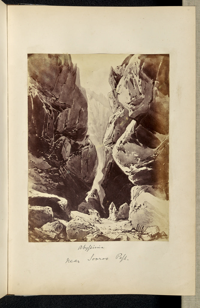 Unknown:Abyssinia. Near Sooroo Pass, Poster Print Wall Art