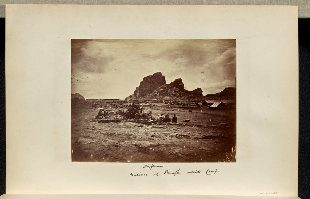 Ronald Ruthven Leslie-Melville:Abyssinia. Natives at Senafe , Poster Print Wall Art