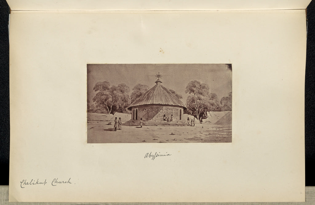 Unknown:Abyssinia. Chelikut Church, Poster Print Wall Art