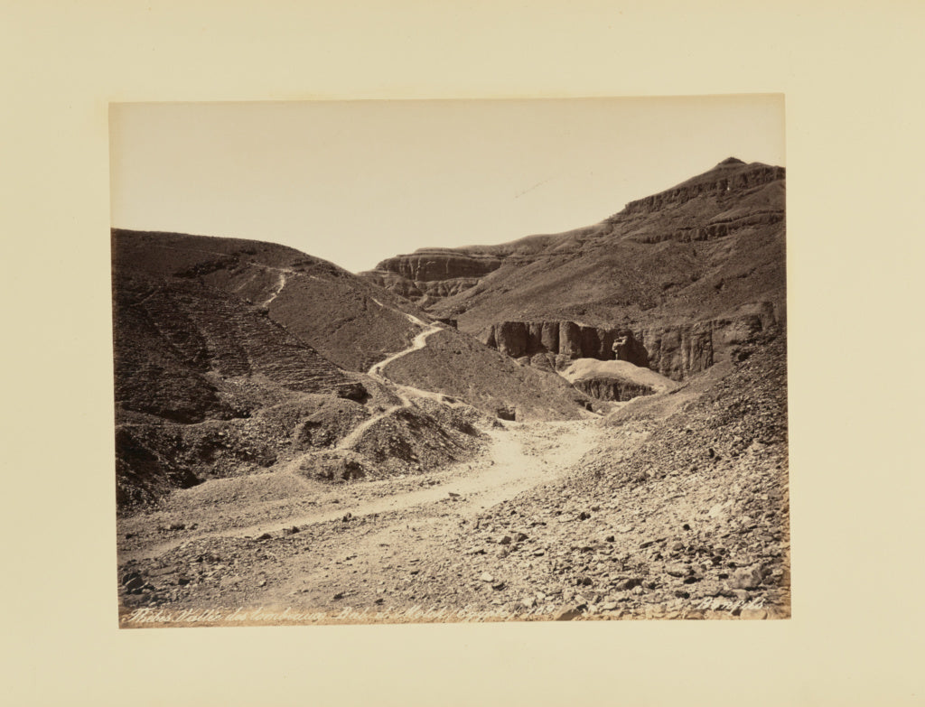 Félix Bonfils:Thèbes. Vallée des tombeaux. Bab-el-Molok (, Poster Print Wall Art