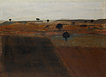 Attributed to Cristóbal Ruiz:Landscape with Hills Fields and-16x12"(A3) Poster