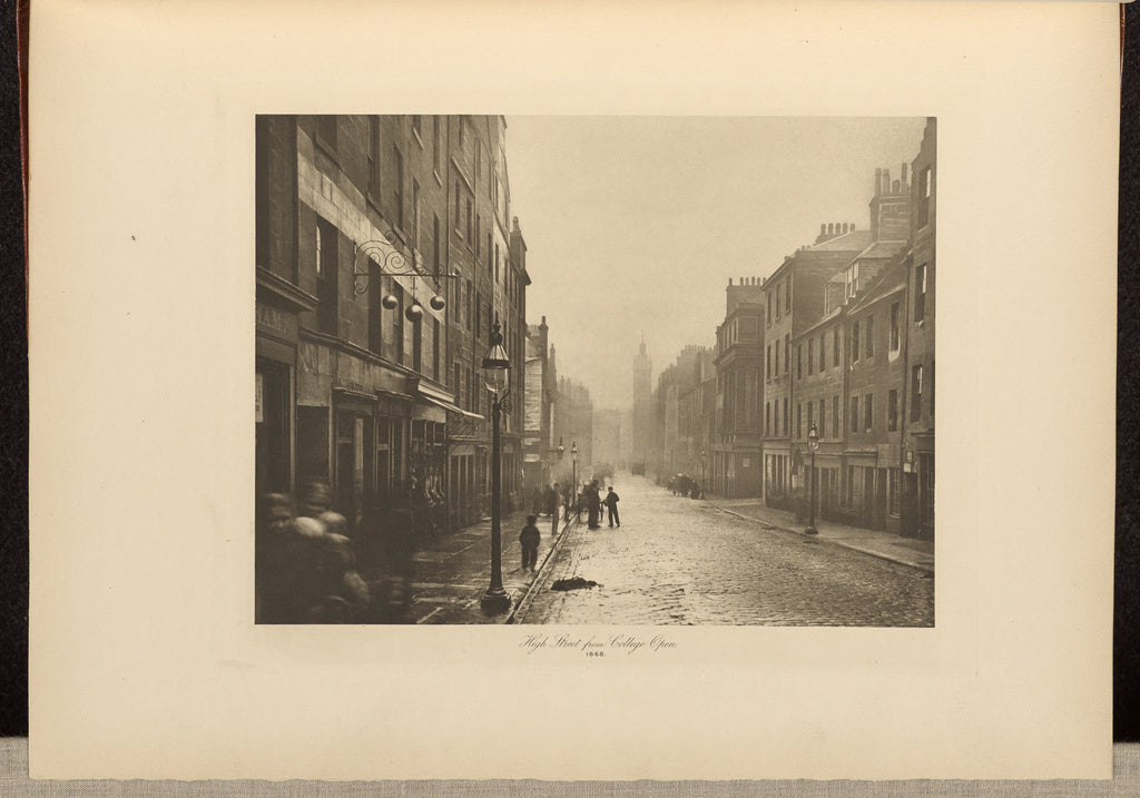 Thomas Annan:High Street from College Open, Poster Print Wall Art