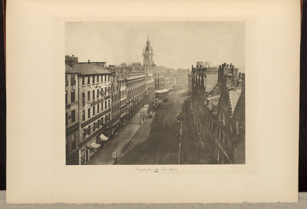 Thomas Annan:Trongate from Tron Steeple, Poster Print Wall Art