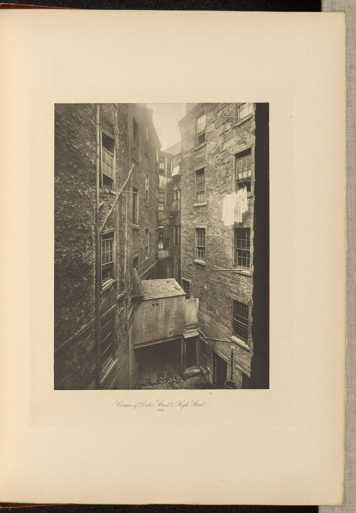 Thomas Annan:Corner of Duke Street and High Street, Poster Print Wall Art