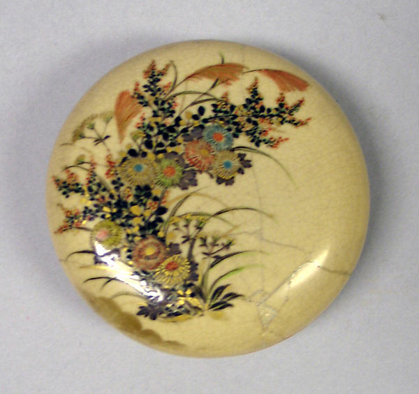 Incense Box with Design of the Seven Flowers of Autumn c1648–1,Classic Ming China Image, Poster Print Wall Art