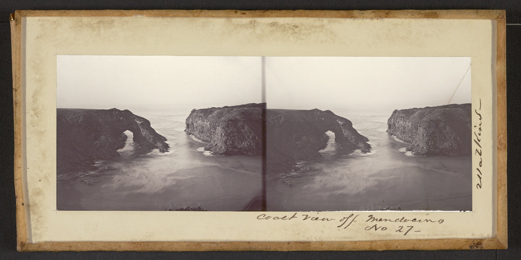 Carleton Watkins:Coast View off Mendocino, Poster Print Wall Art