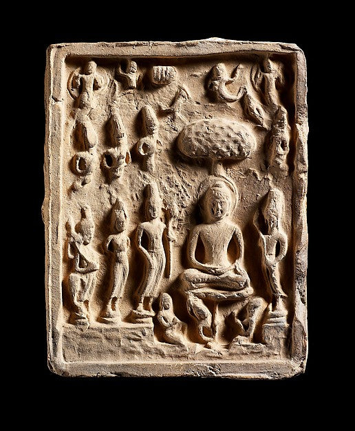 Sealing possibly with Sravasti Miracle with Ye Dhamma Inscri,16x12"(A3)Poster
