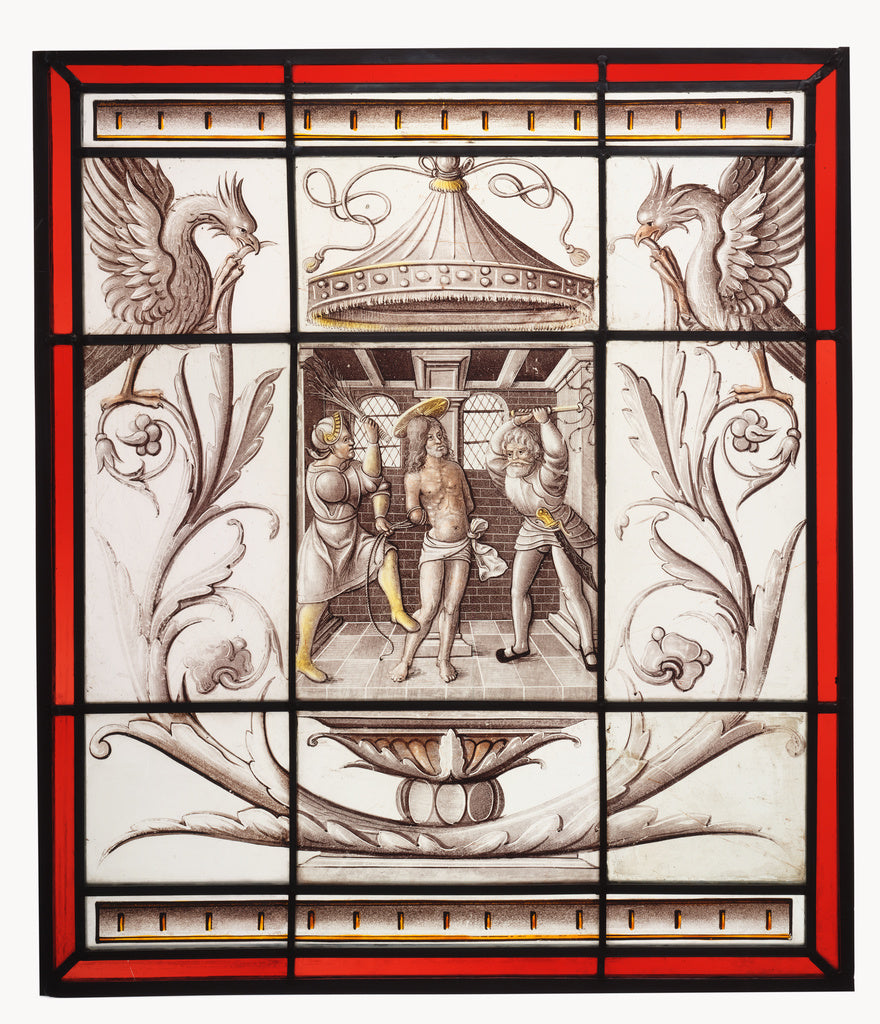 Unknown maker, North Netherlandish:The Flagellation, Poster Print Wall Art