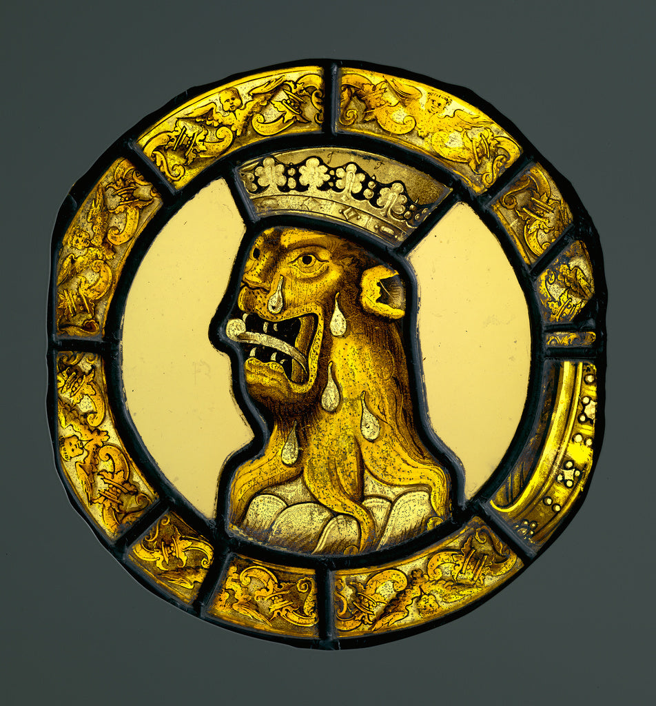 Unknown maker, English:Heraldic Panel, Poster Print Wall Art