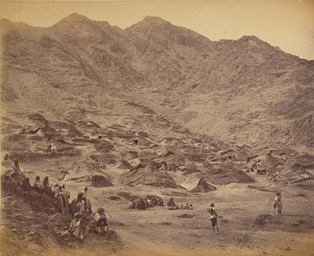 John Burke:Kutchi (Gipsy) Village and Encampment near Dakka, Poster Print Wall Art