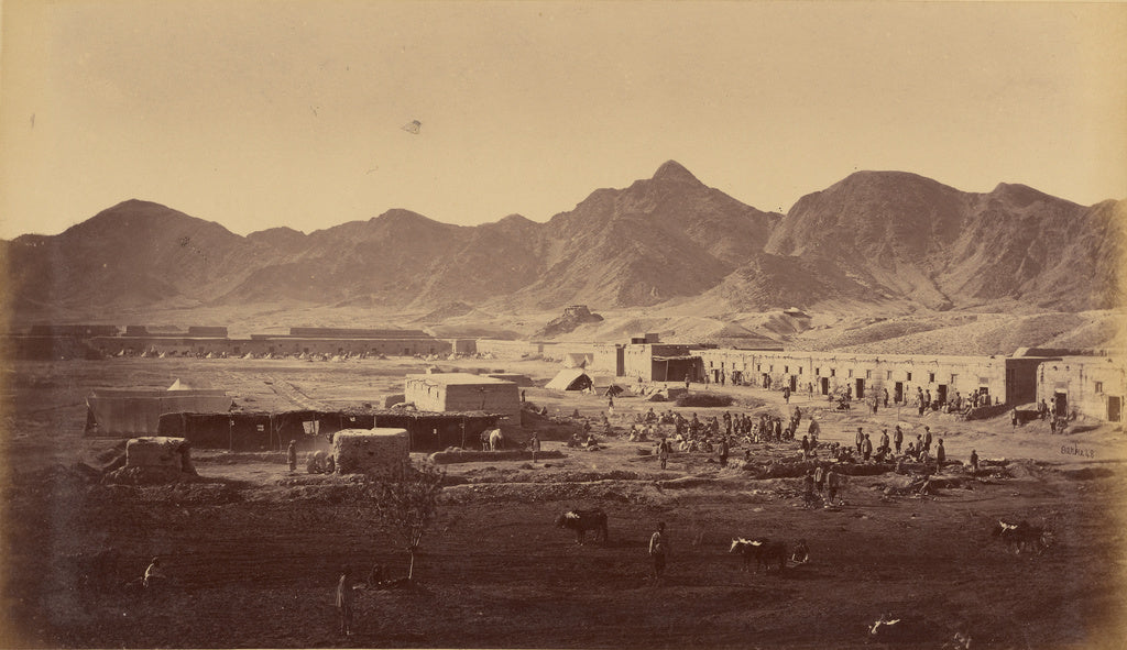 John Burke:Western End Dakka Fort, looking towards Khurd Khy, Poster Print Wall Art