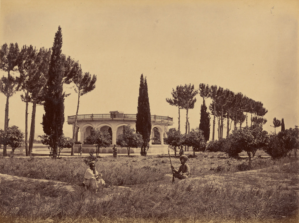 John Burke:The Amir's Garden, Jellalabad, from Entrance, Poster Print Wall Art